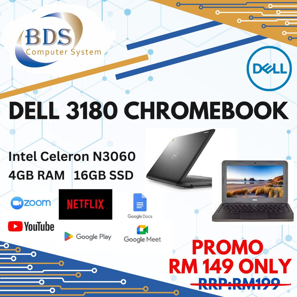 Dell 3180 Chromebook | Shopee Malaysia