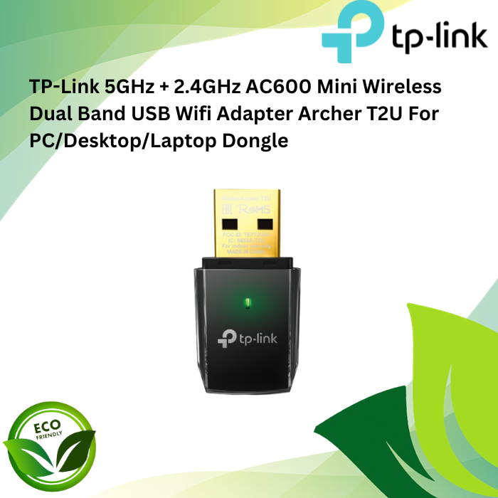 Tp-link 5ghz + 2.4ghz Ac600 Mini Wireless Dual Band Usb Wifi Adapter 