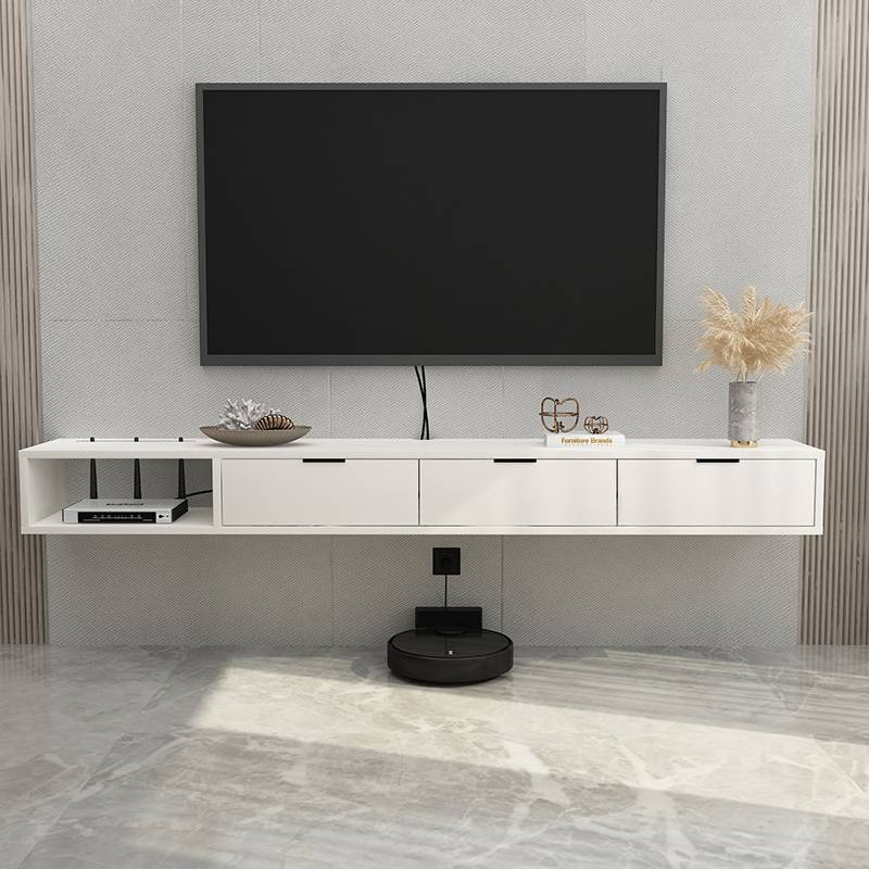 Light Luxury Solid Wood Wallmounted TV / Wall Modern