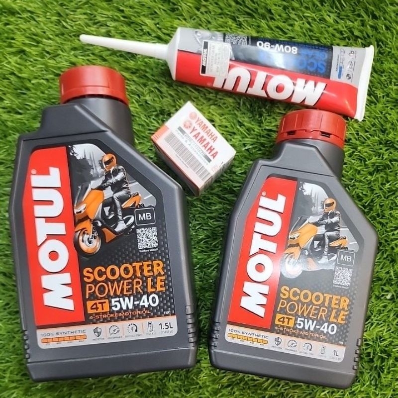 Motul Scooter Power LE 5W40 Full SYNTHETIC + Scooter Gear Oil Motul