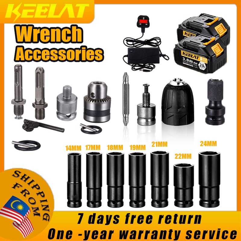 Keelat Impact Wrench Adapter Convert Alat Ganti Spare Parts Nut Bolt