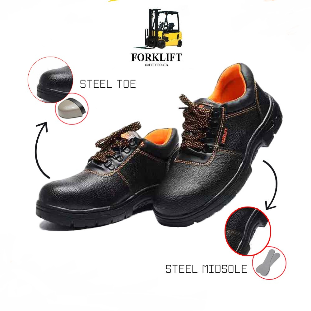 ‼️READY STOCK‼️ FORTLIFT HIGH QUALITY STEEL TOE SAFETY SHOES FOOTWEAR ...