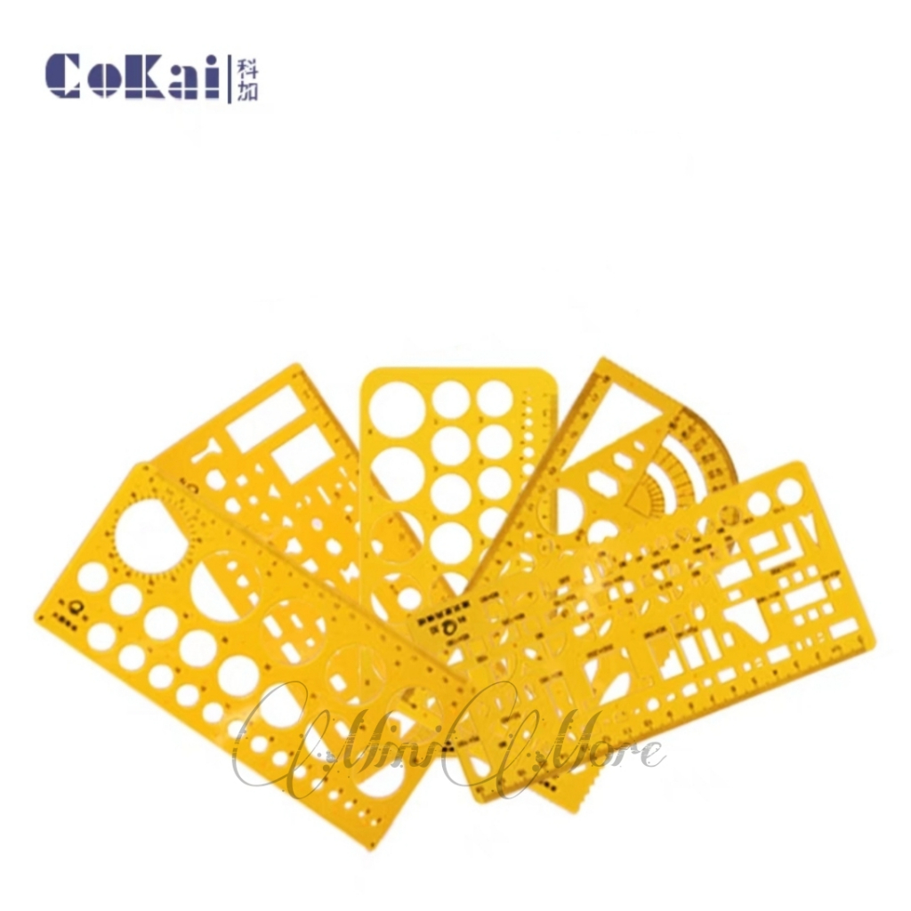 (MiniMore) COKAI Technical Drawing Template Ruler - Architectural ...