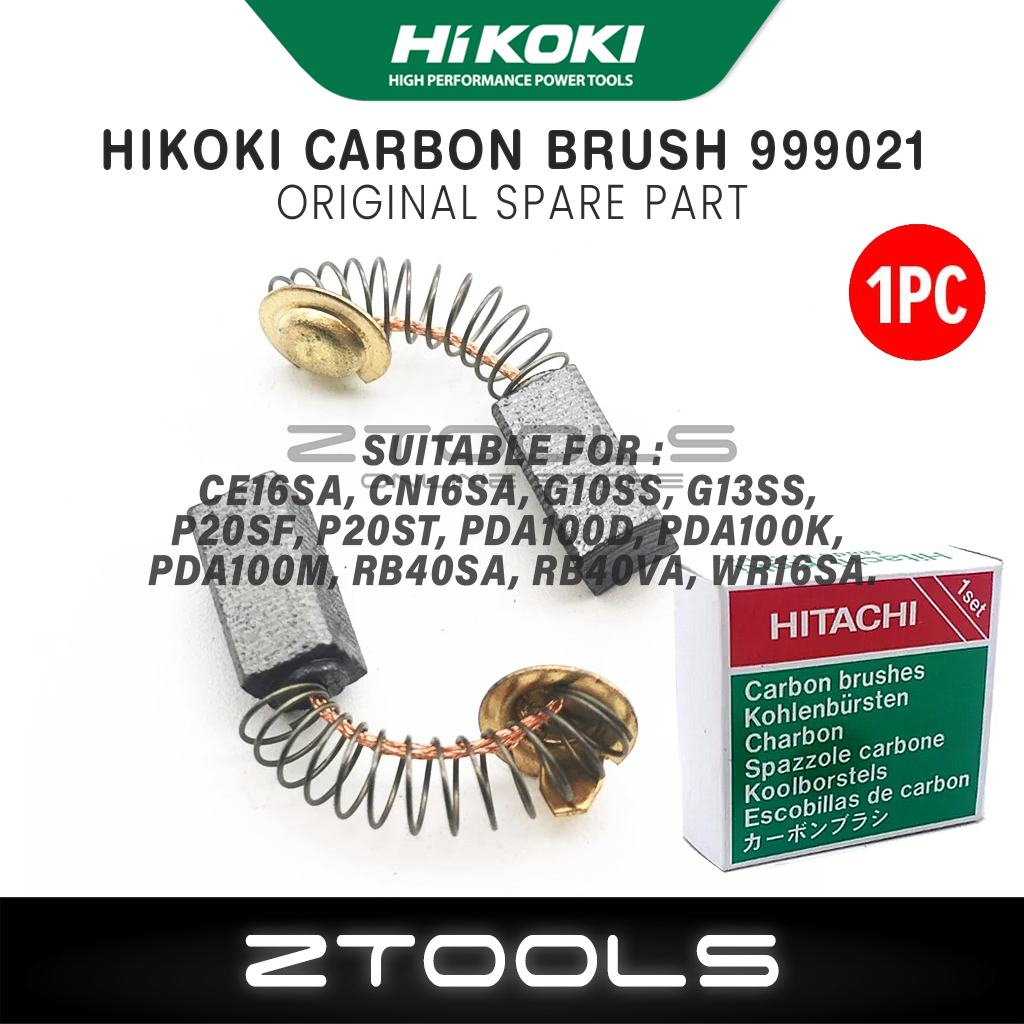 Genuine Hitachi Carbon Brushes (999-038) – For G23SS, G23SW, G18SS, C10FB Angle Grinders & Saws