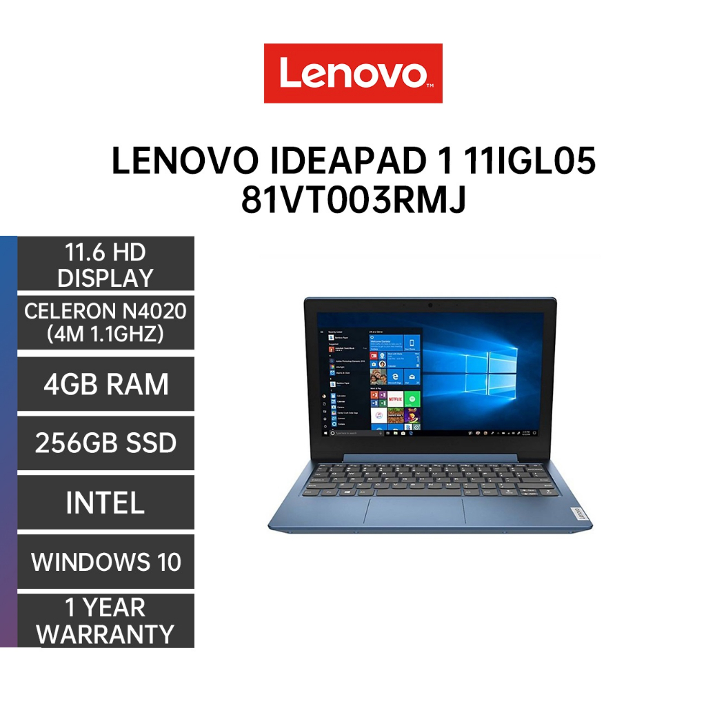 Hotdeal Lenovo IDEAPAD 1 11IGL05 81VT003RMJ 11.6