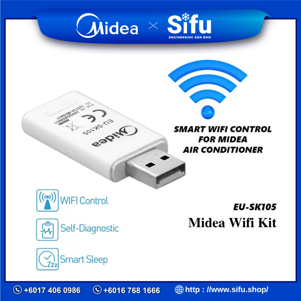 Midea Air Conditioner WiFi Connect Smart Kit EU-SK105 | WiFi Dongle ...