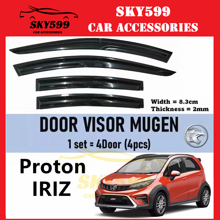 Proton Iriz 2014-2024 Mugen Door Visor Normall Small 1 set 4 Door ...