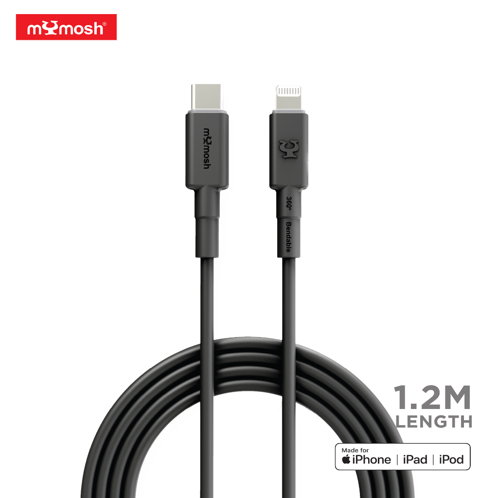 MYMOSH APPLE MFI CERTIFIED LIGHTNING TO USBC CABLE COMPATIBLE FOR