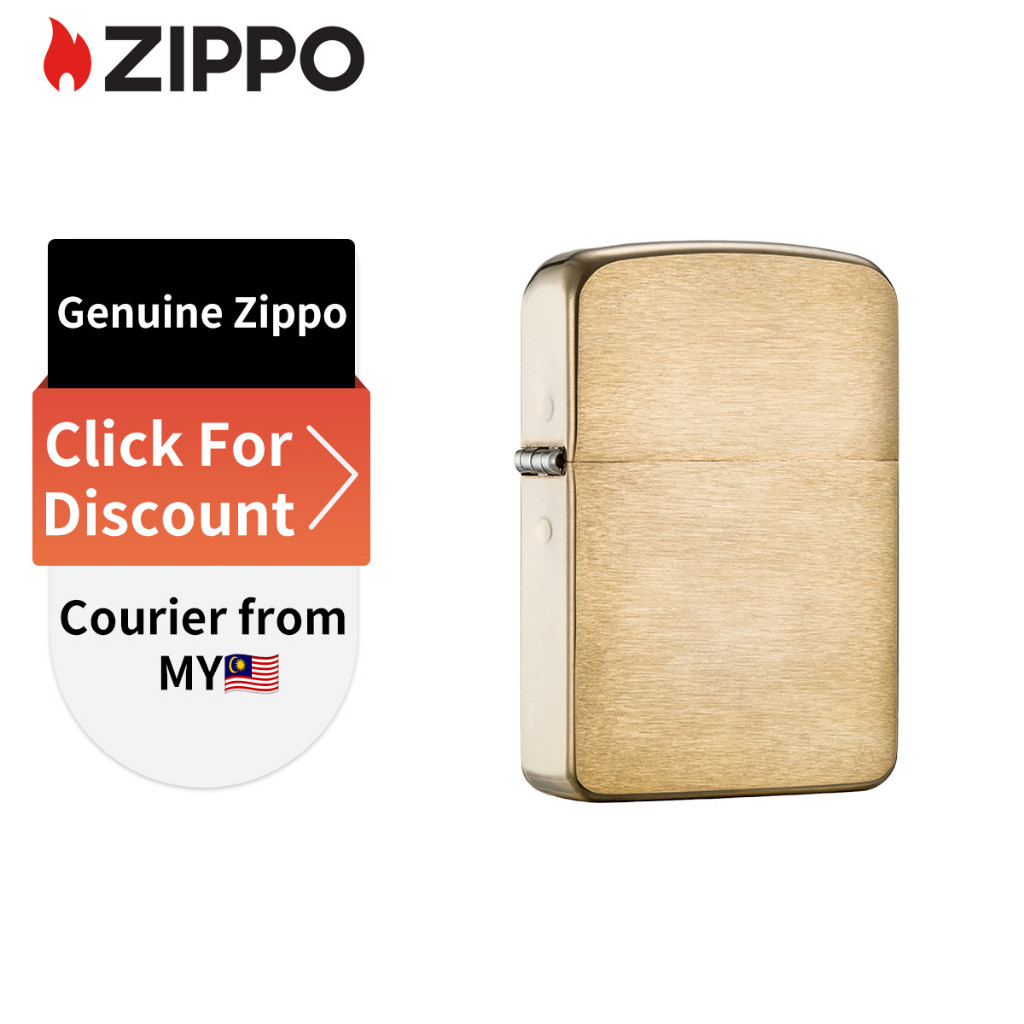 ZIPPO 1941 Replica Design Brass Pocket Lighter 1941B Shopee Malaysia