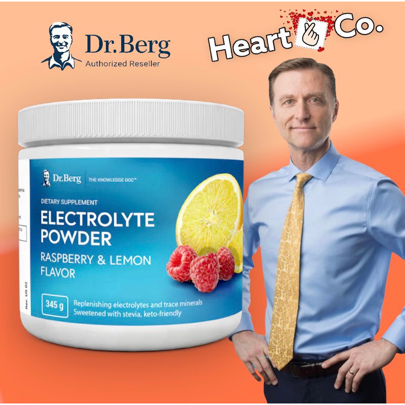 Dr. Berg's Rasberry Original Keto Electrolytes Powder - Zero Artificial ...