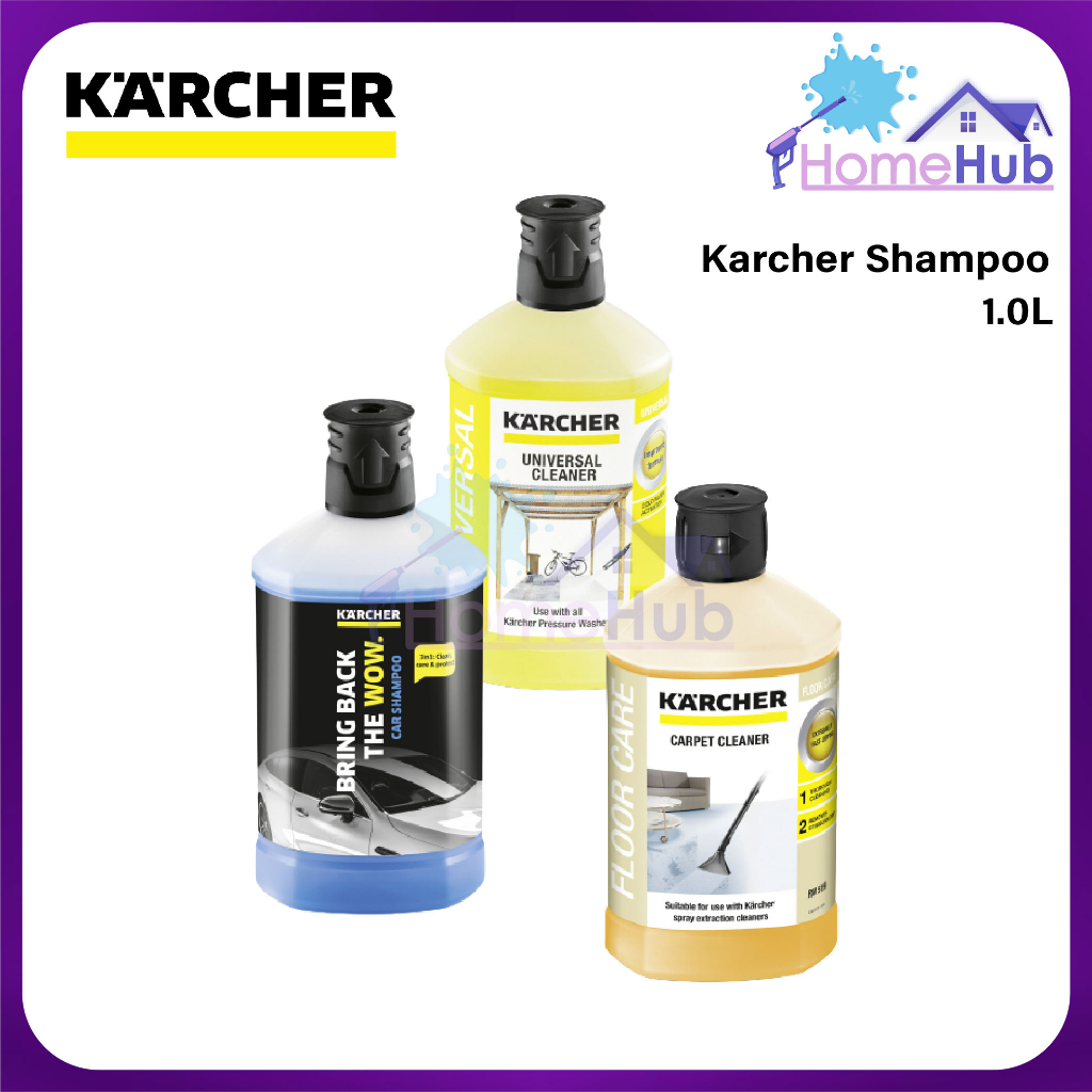 Karcher Carpet Cleaner 1L Shampoo Liquid Detergent Car Seat Cleaning