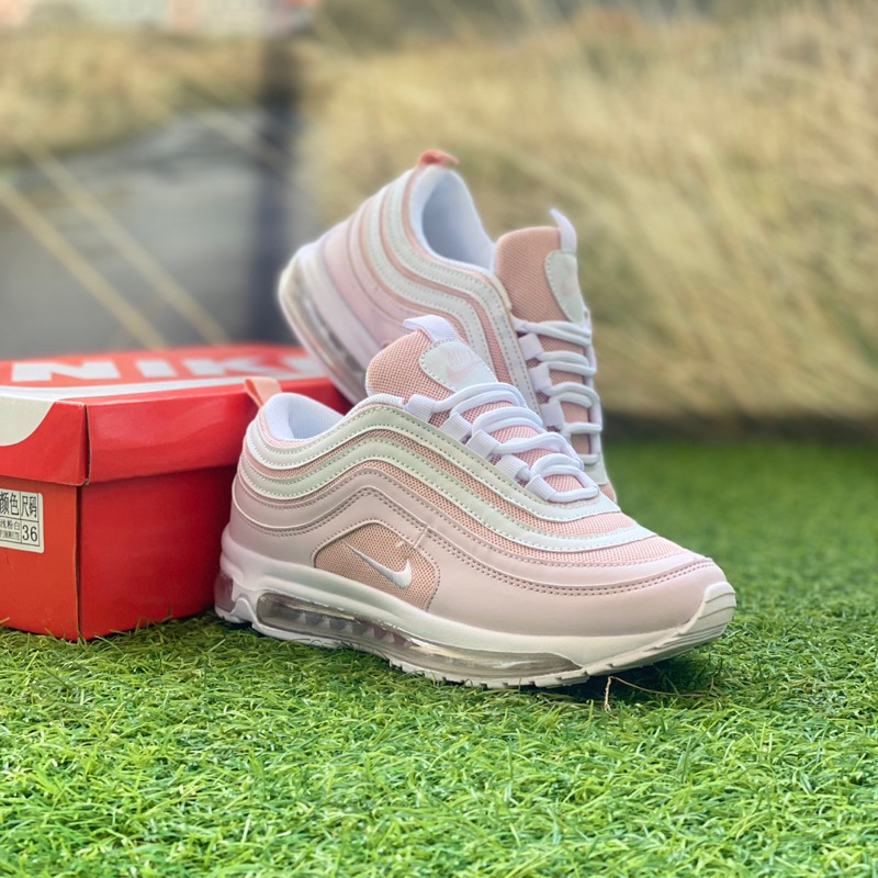 Pink and white air max 97 valentines day sale