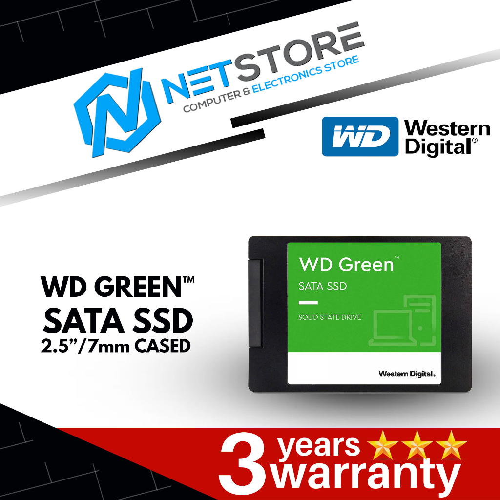 WESTERN DIGITAL WD GREEN™ SATA INTERNAL SSD 2.5”/7mm CASED 240GB