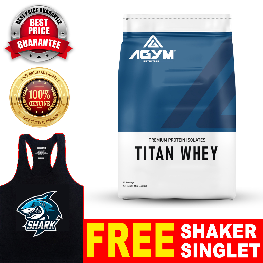 Titan Whey, 70 Servings (2.1KG) Protein, Halal Whey Protein Powder