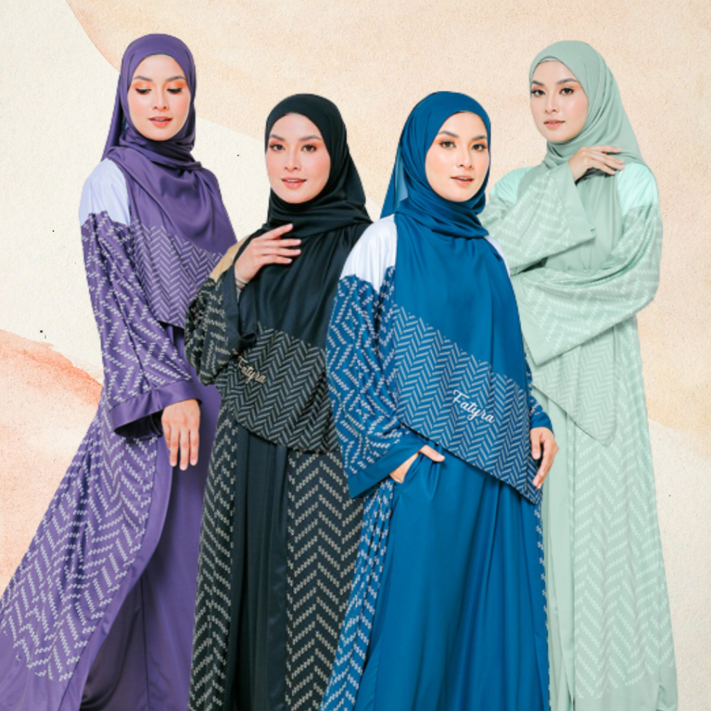 Abaya Ryanna Kimyra abaya moden | Abaya Raya | baju Raya viral 2024 ...