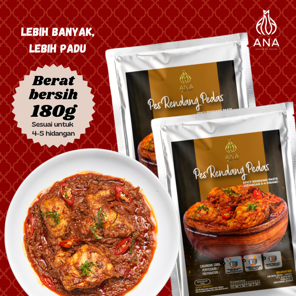 Pes Rendang 180g | Istimewa Ramadhan & Hari Raya Aidilfitri | Masak ...
