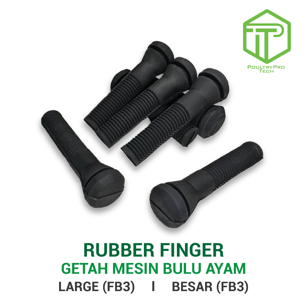 Getah Mesin Bulu Ayam (BESAR) l Rubber Finger (LARGE) | Shopee Malaysia
