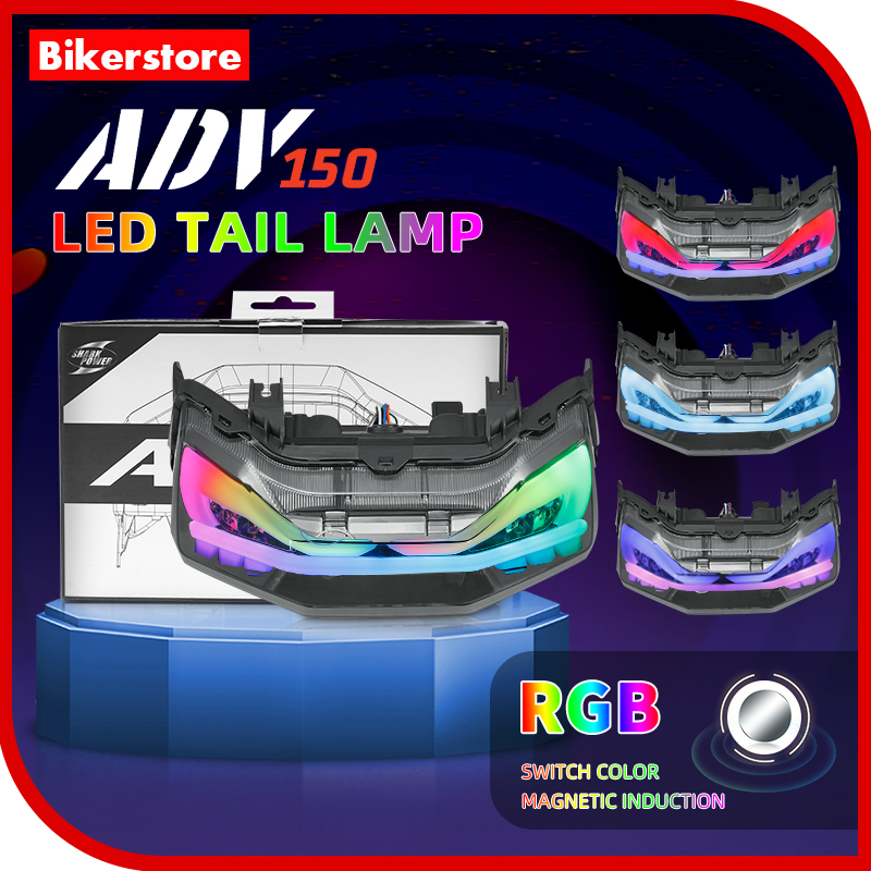 ADV150 ADV160 Tail Lamp Brake Light Motorcycle LED Intergrated Rainbow ...
