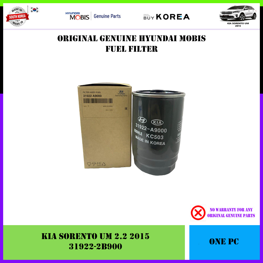 (UM-3) Kia Sorento UM 2.2 Genuine Hyundai Mobis Diesel Filter (31922 ...