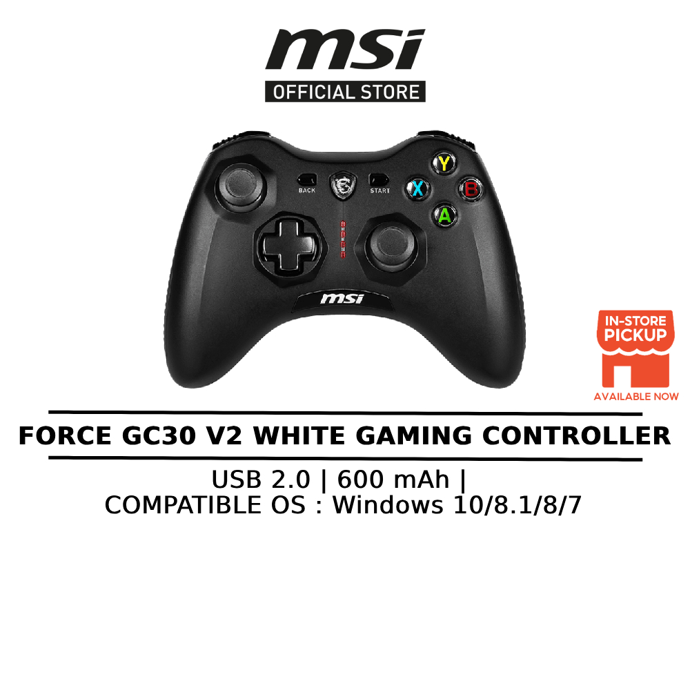 MSI Force GC30 V2 Wireless Gaming Controller - Black | Shopee Malaysia