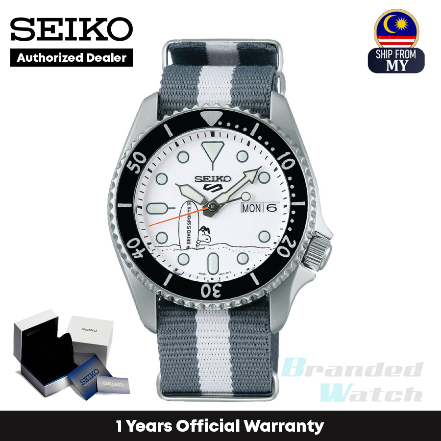 [Official Warranty] Seiko SRPK25K1 Men's Seiko 5 Sports x Peanuts