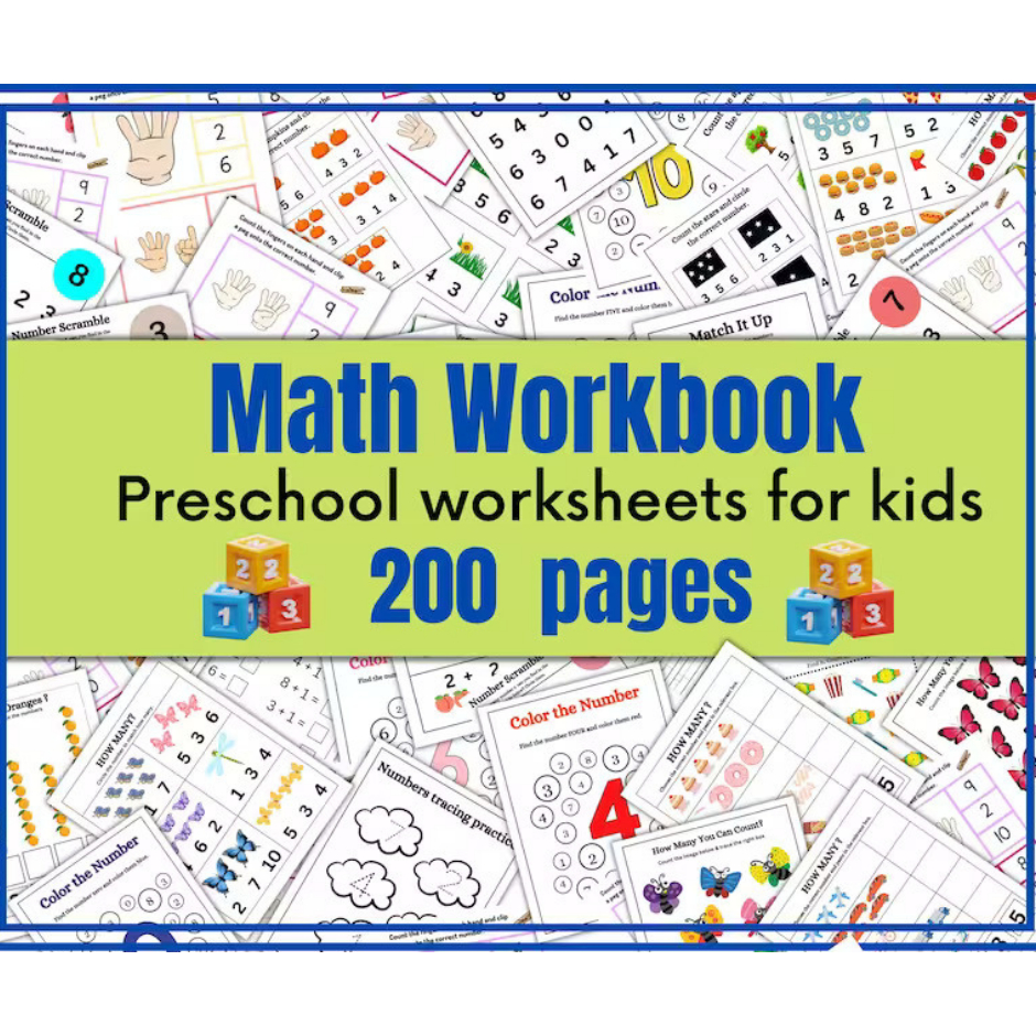 A381 – [PDF] Preschool Math Worksheets 200 pages - mathematics ...