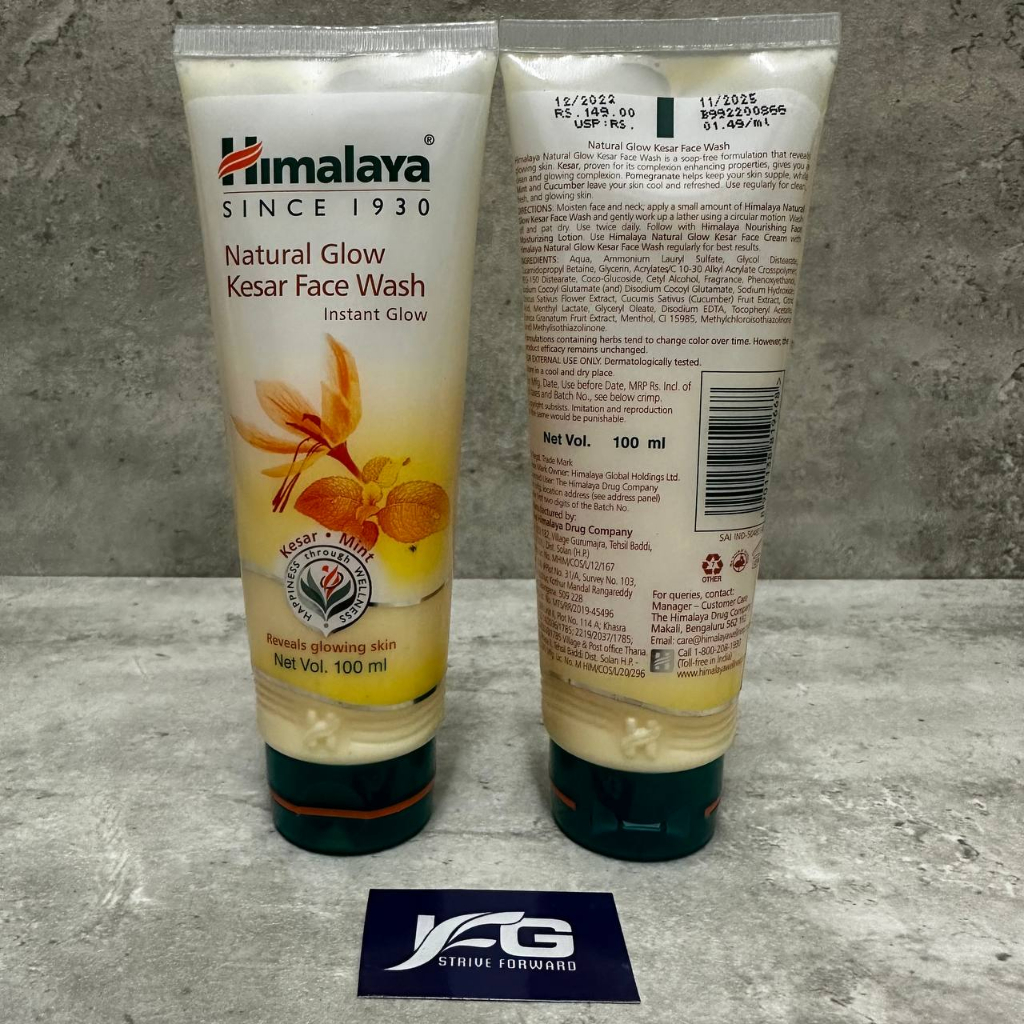 HIMALAYA Natural Glow Kesar Face Wash 100ML Shopee Malaysia