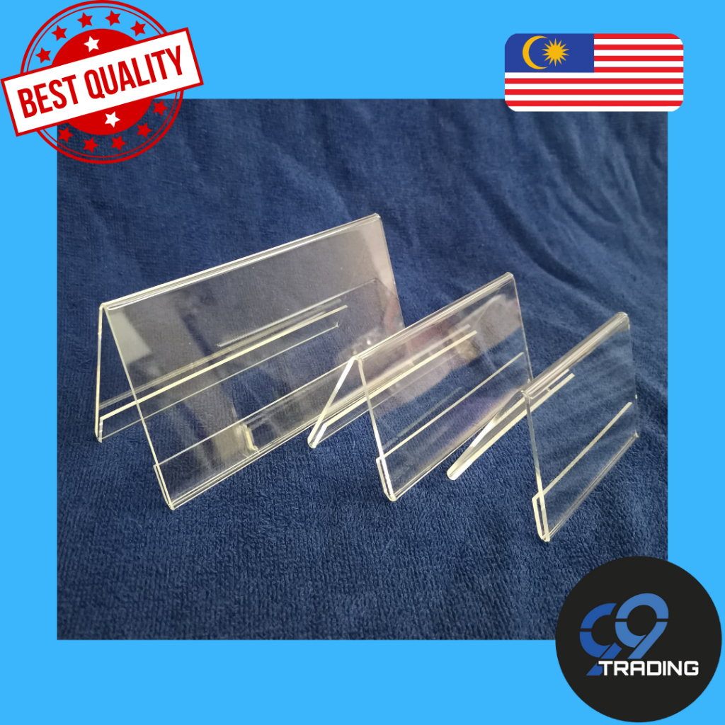 [Ready Stock !!] Acrylic Display Board, Triangle VShaped Doublesided