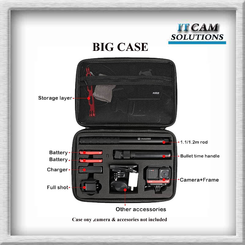 CASE INSTA360 ONE R 360 CAMERA / CARRY CASE ONE R / BAG INSTA360 ONE RS ...
