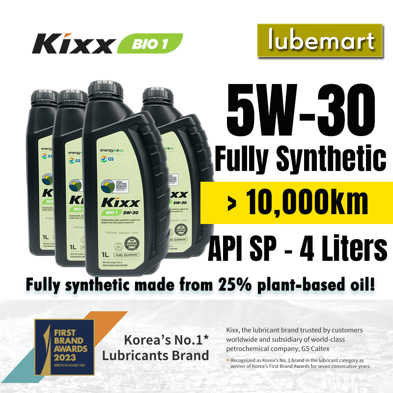 KIXX BIO1 5W30 Fully Synthetic Engine Oil API SP Ecofriendly Engine