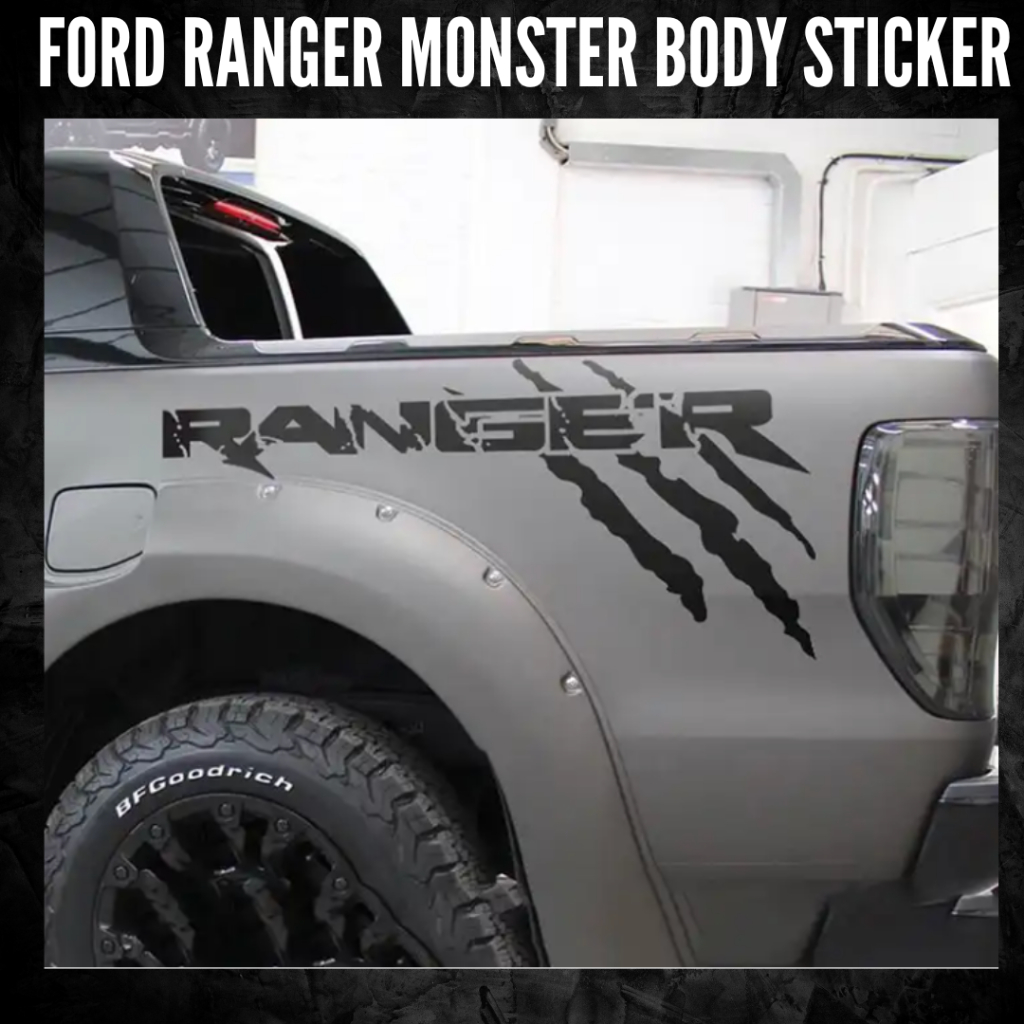 Ford Ranger Monster Body Sticker (2pieces in 1 set) | Shopee Malaysia