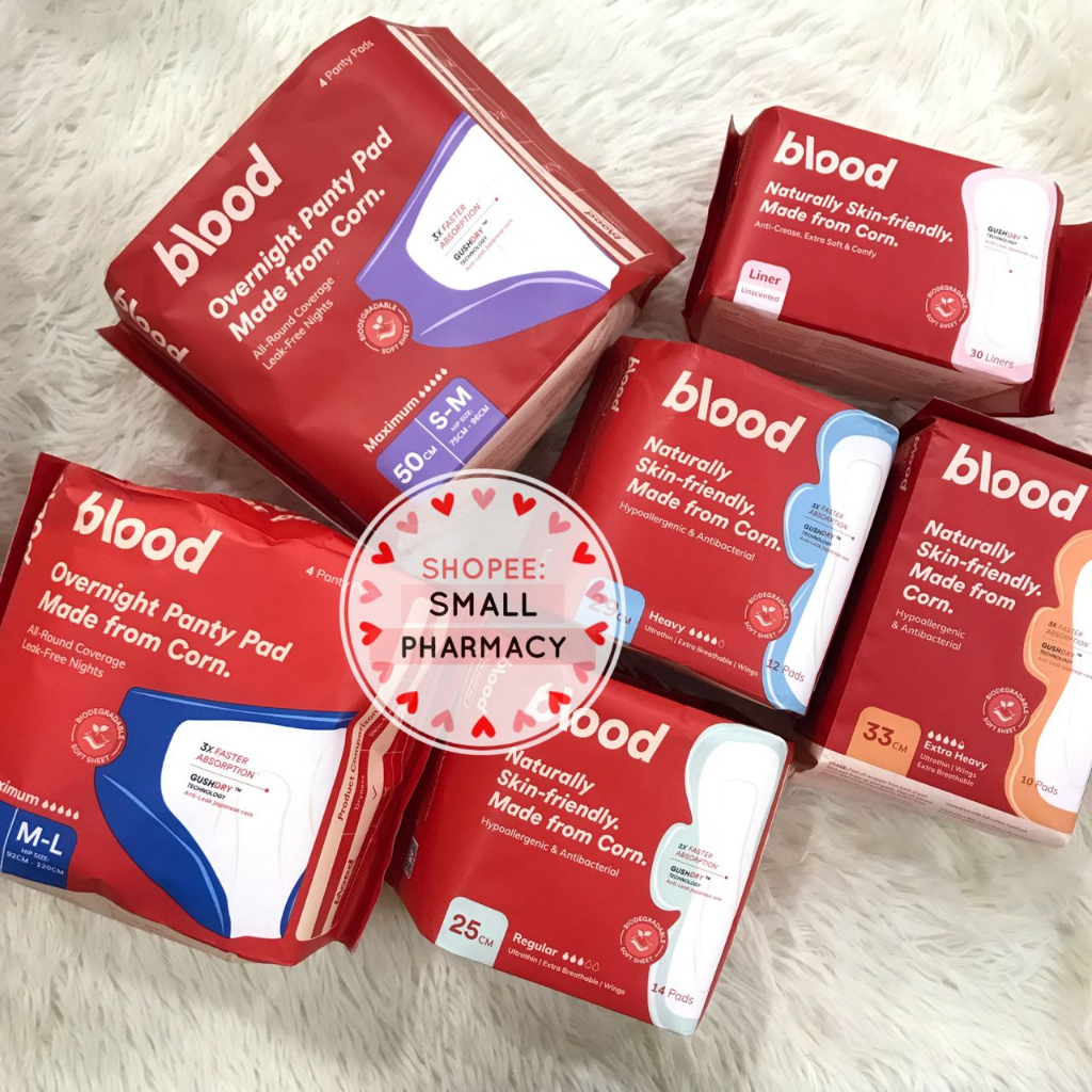 Blood Sanitary Pad 卫生棉 / Liners / Overnight Panty Pad Made With 100