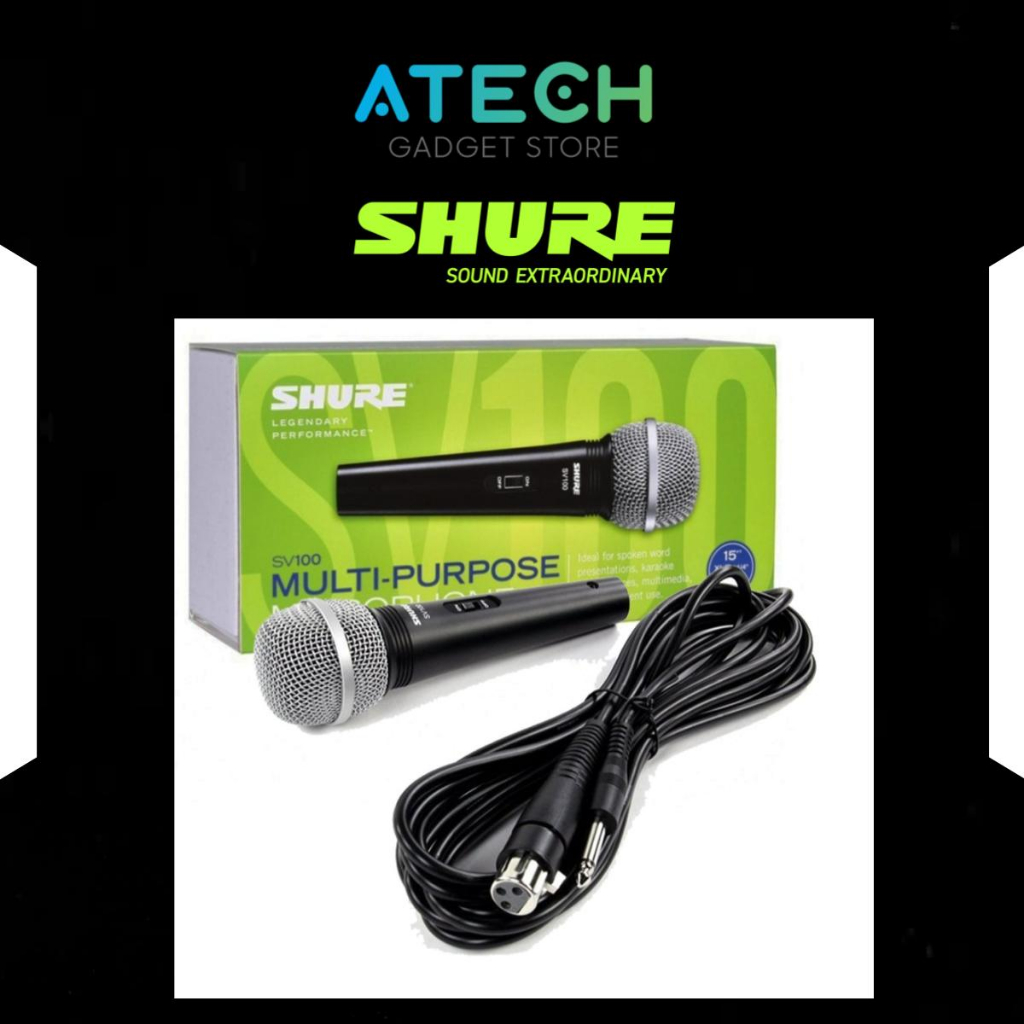 Shure SV100 Dynamic Cardioid Handheld Mic Multi Purpose Microphone (SV