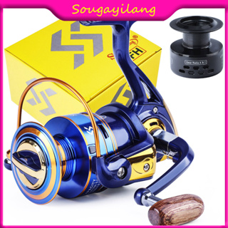Sougayilang Fishing Reel 5.2:1 Gear Ratio Adjustable Handle High Speed 12  BB Bearing Fishing Rotary Reel