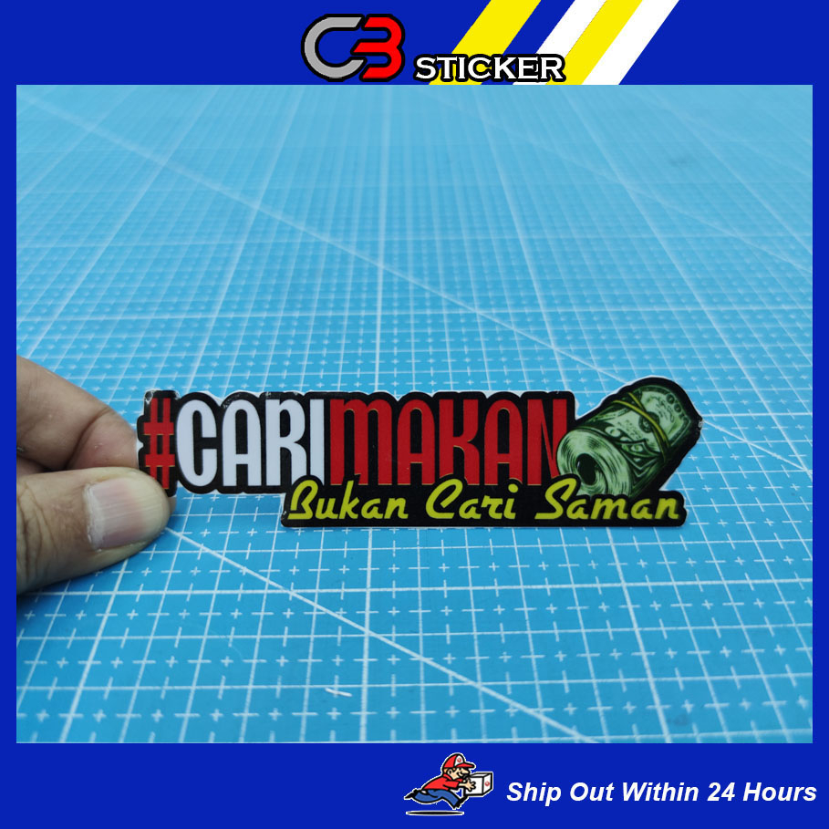 Cari Makan Buka Cari Saman Sticker / m194 | Shopee Malaysia