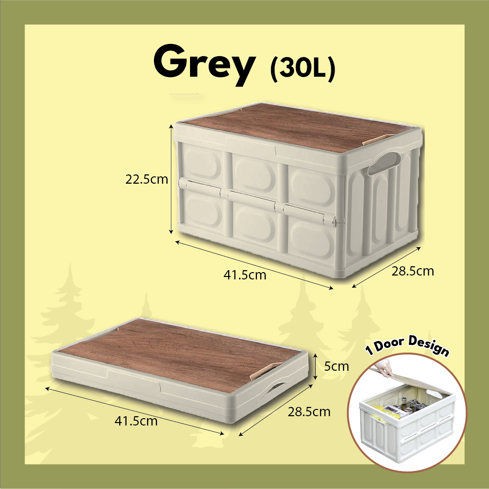 Das Nature™ Camping Storage Box 30L 50L Large Car Storage Foldable Box
