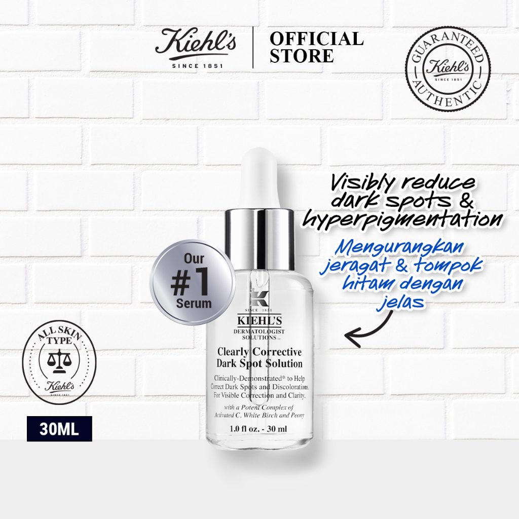 Kiehl's Clearly Corrective Dark Spot Solution Serum Reduce ...