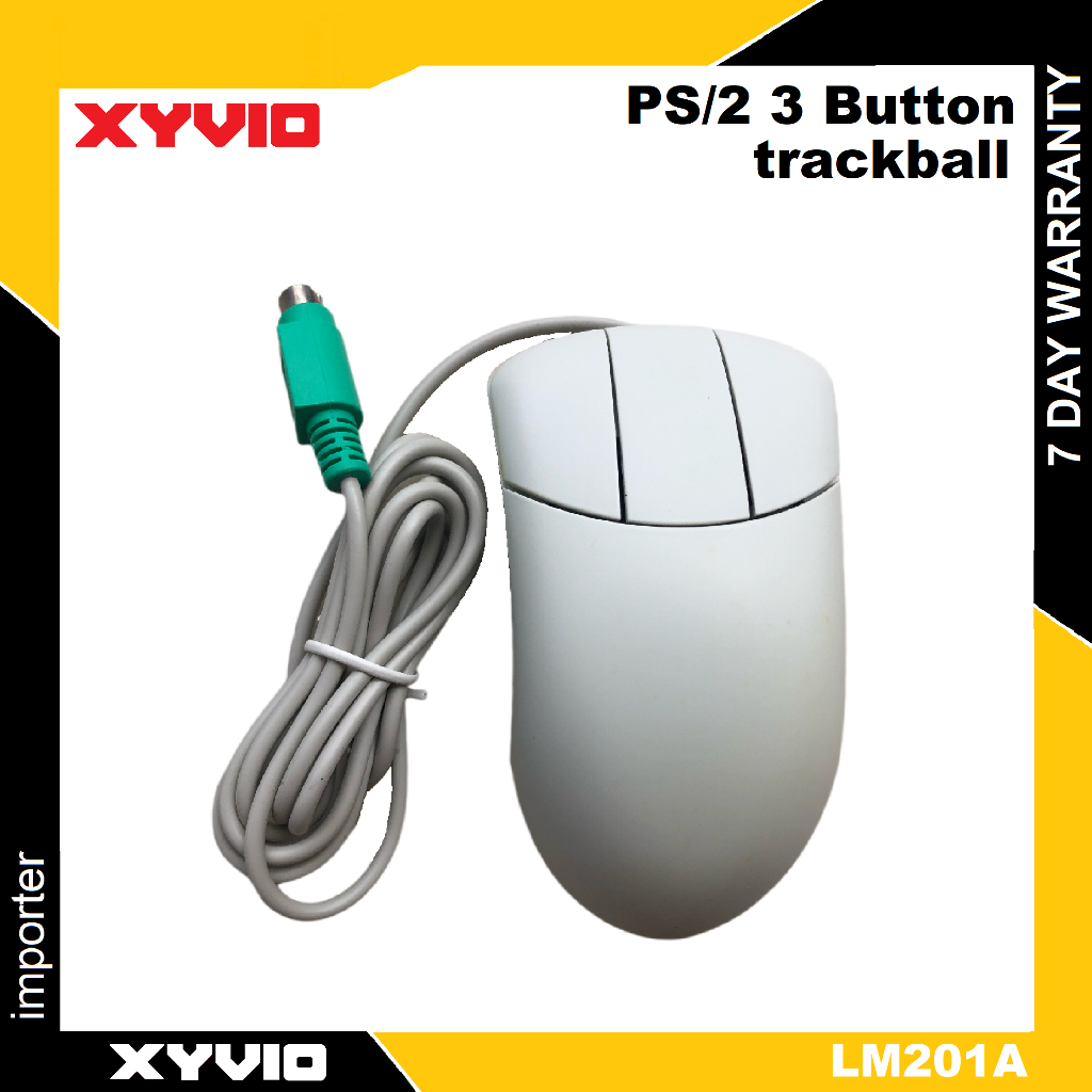XYVIO Long Lasting 3 button Ps/2 Track ball mouse | Shopee Malaysia