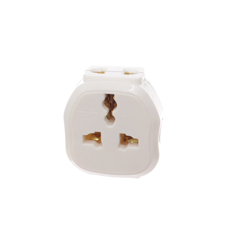(ADAPTOR) 3 Way Multi Adaptor / 2 Pin To 3 Pin Adaptor / UK 3 Pin
