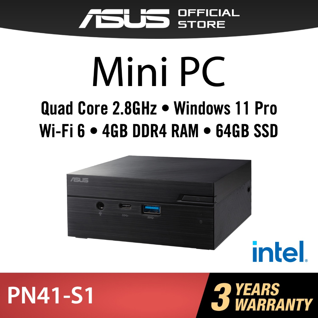 ASUS Mini PC PN41S1 computer with 11th Gen Intel CPU