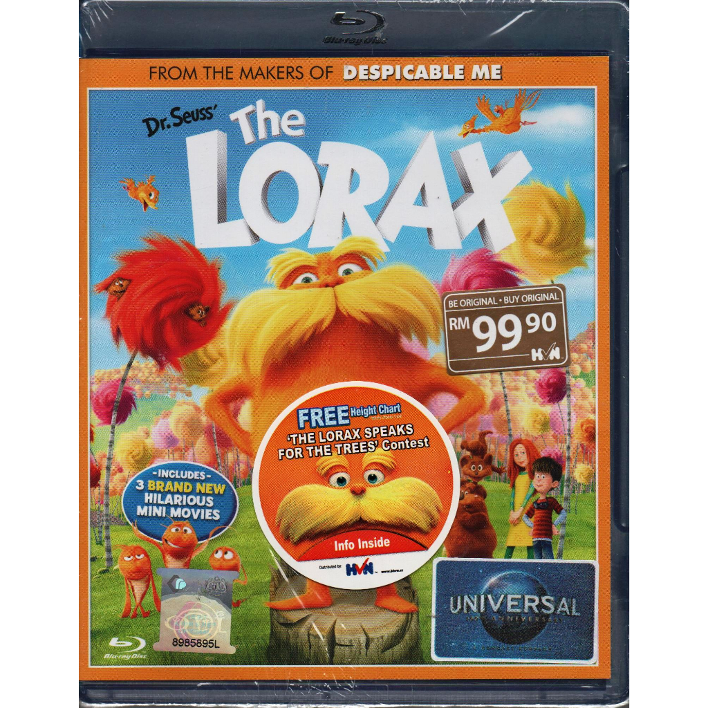 Blu-Ray Disc Dr. Seuss' The Lorax (2012 Film) | Shopee Malaysia