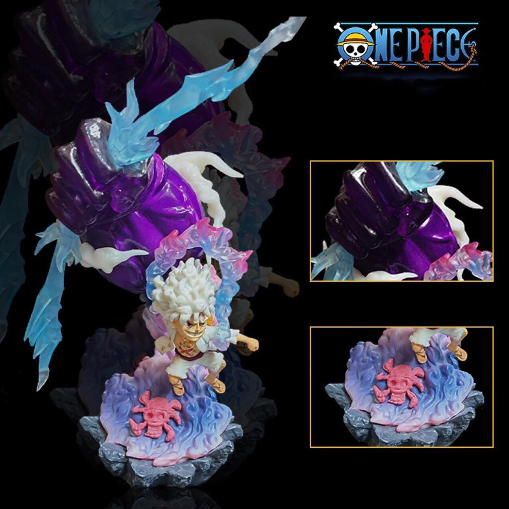 One Piece Monkey D. Luffy Gear 5 Thunder God Hand Mini Figure ...