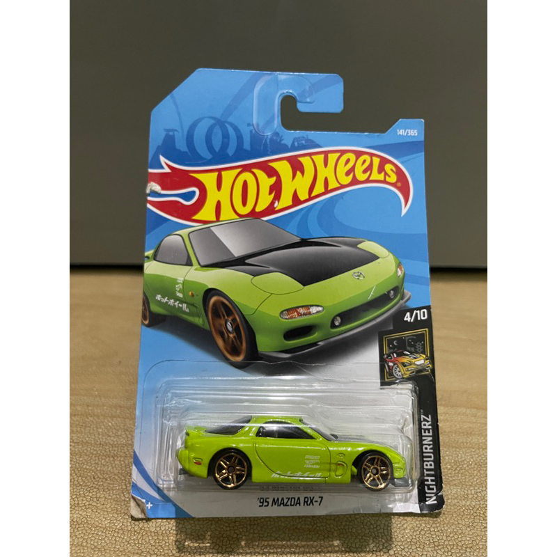 Hot Wheels 95 Mazda RX-7 Green JDM | Shopee Malaysia
