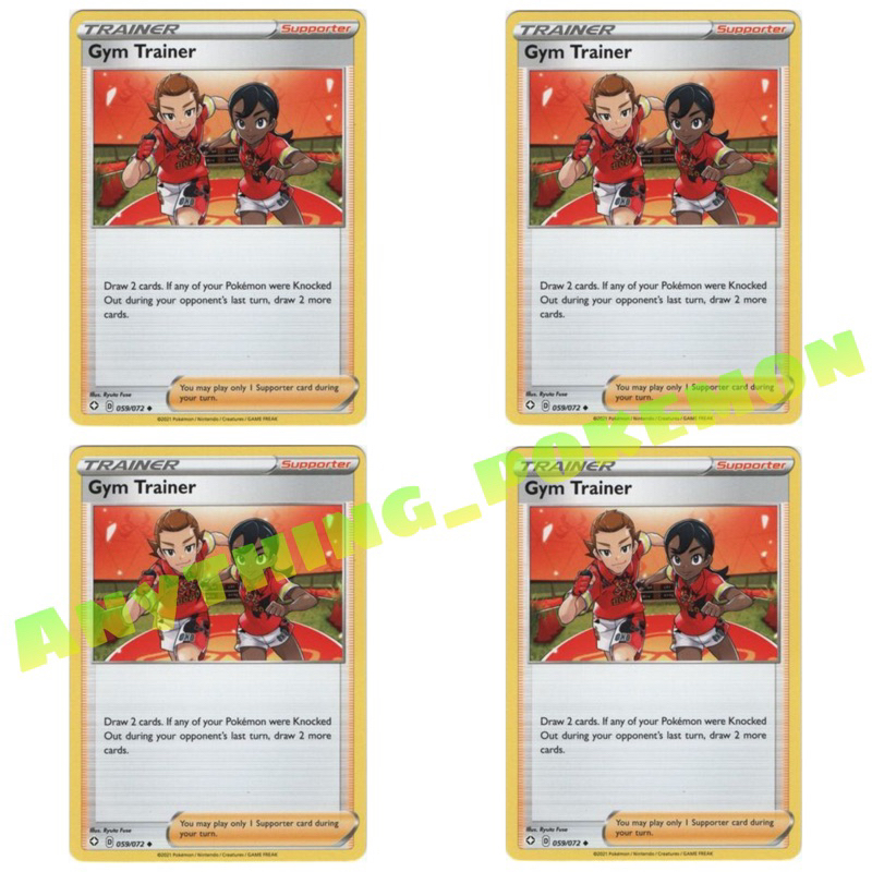 Pokemon Trainer Card - Gym Trainer (158/195), (059/072) - NORMAL/REVERSE  HOLO | Shopee Malaysia