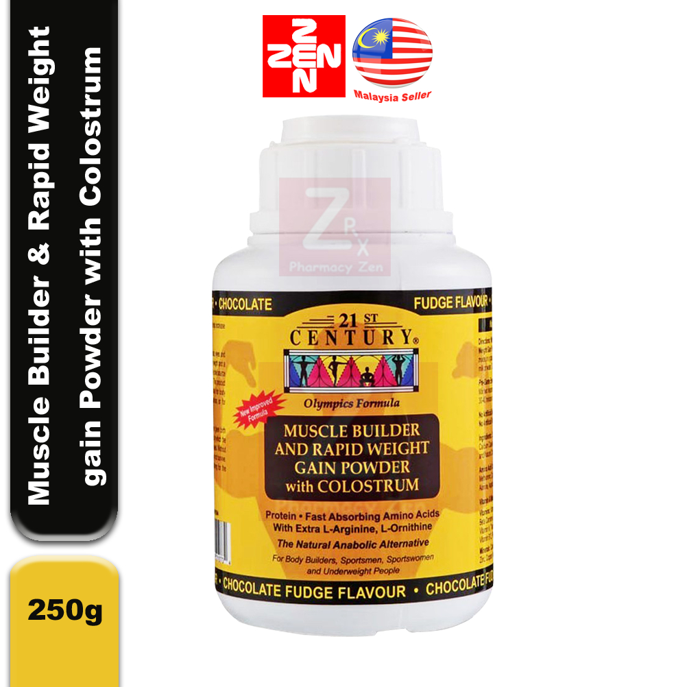 21ST Century Muscle Builder & Rapid Weight gain Powder with Colostrum