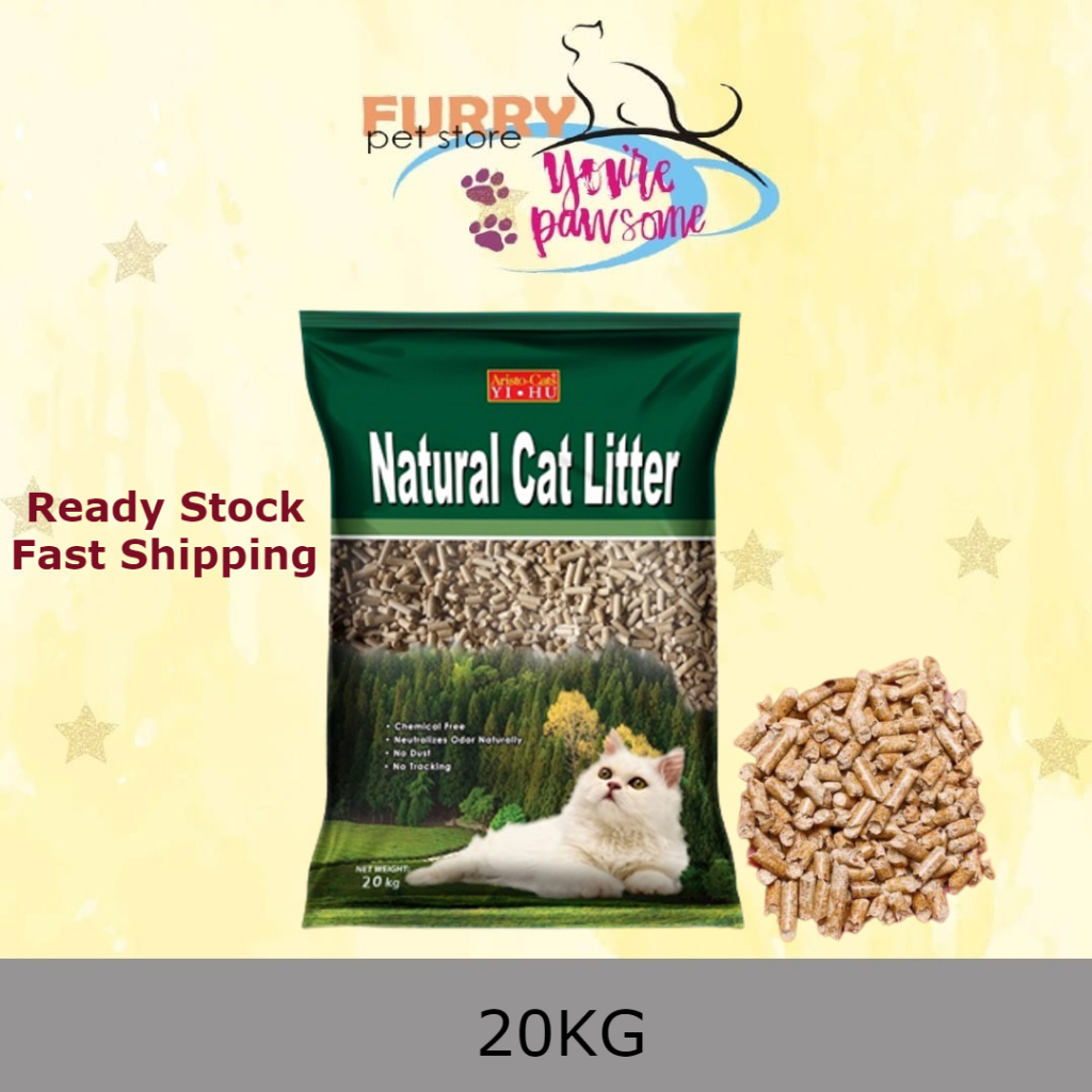 20KG Aristo Cats Natural Pine Wooden (Cat Litter) Shopee Malaysia