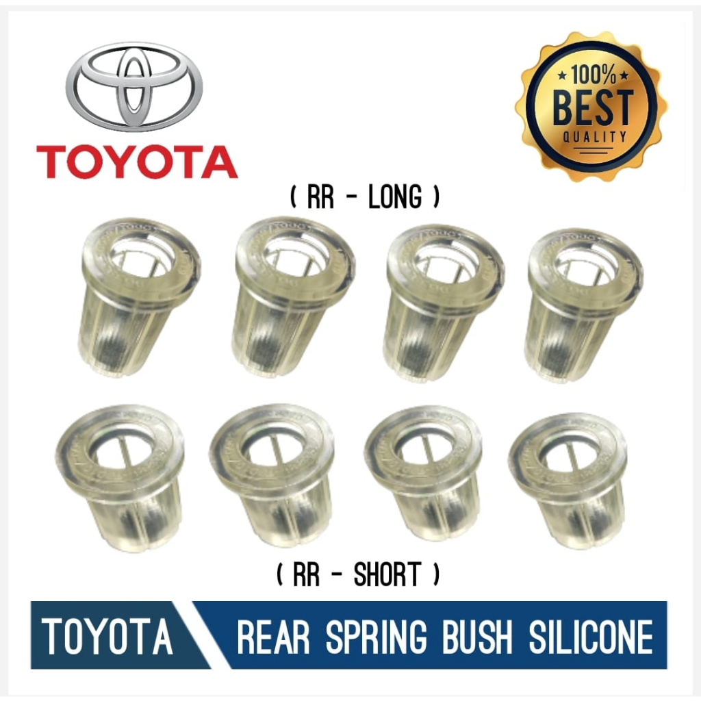 TOYOTA Rear Spring Bush Silicone (Long/Short) *1PC* for Toyota Hilux ...
