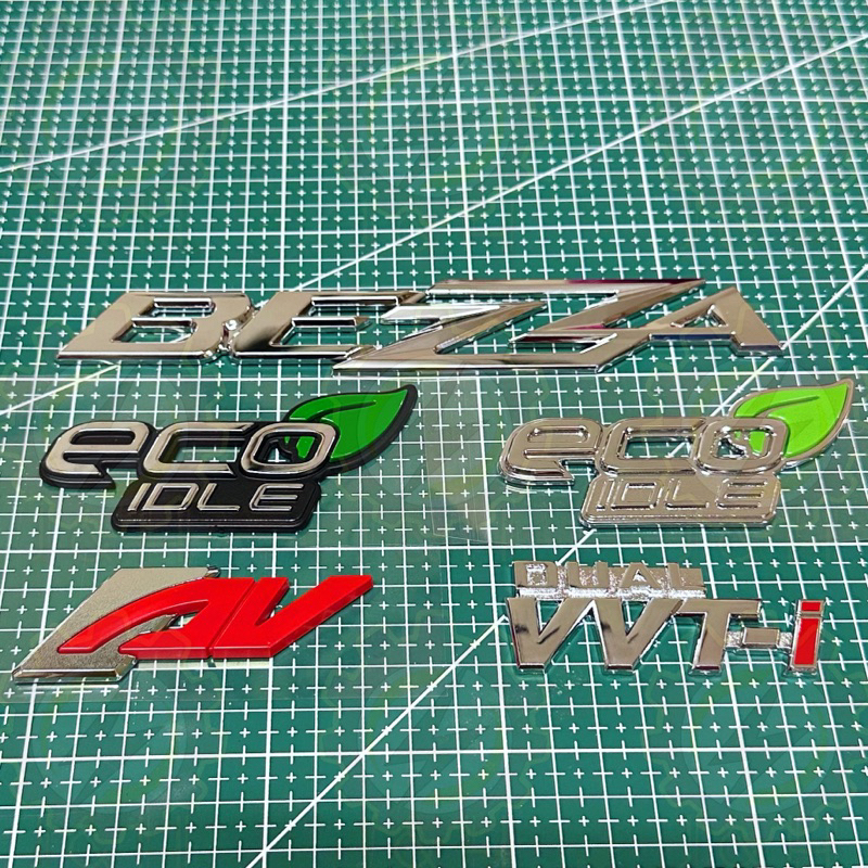 🌟SET FOR 4 ITEM🌟 ORI CHROME PERODUA BEZZA 2020 WORDING LOGO / BADGE ...