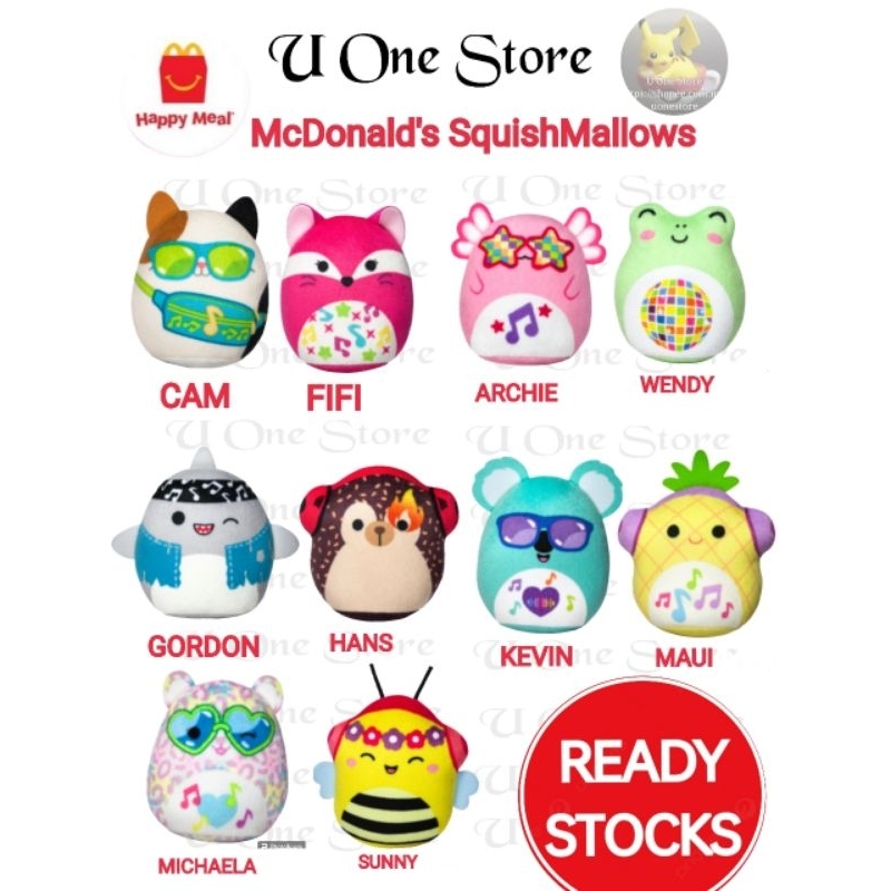 McDonald's McDonalds McD Mekdi Happy Meal Original Toy SquishMallows