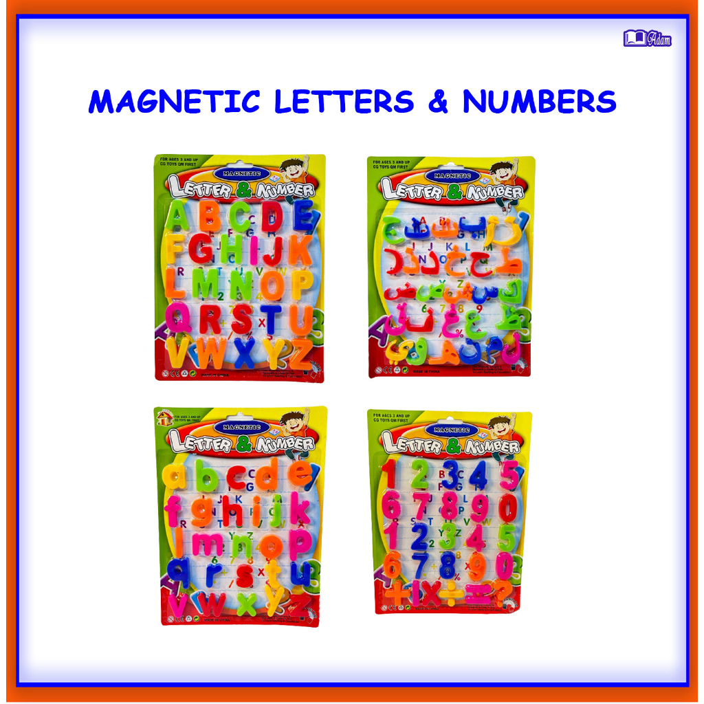 [ADM] MAGNET SET LETTER & NUMBERS & HURUF JAWI | Shopee Malaysia